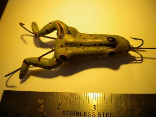 Antique - C.  1909 - Rhodes - Mechcanical Frog - - Fishing Lure