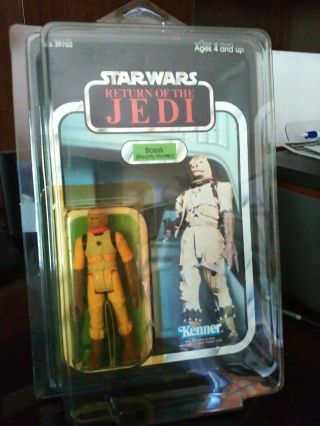 Vintage Star Wars Return Of The Jedi Bossk Moc Unpunched Figure 1983 Sw Esb Rotj