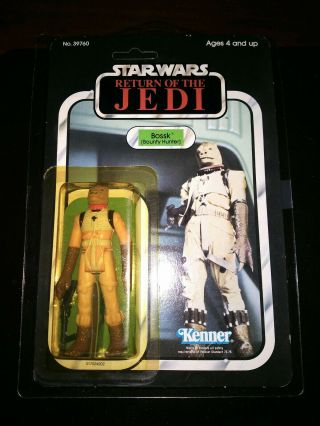 Vintage Star Wars Return of the Jedi Bossk MOC Unpunched Figure 1983 SW ESB ROTJ 2