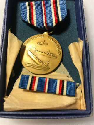 WW2 US American Campaign Medal Boxed (D543 2