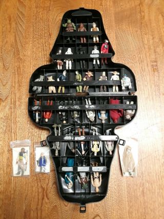 Wow - - - Vintage Star Wars Darth Vader Carrying Case 1981 With 35 - Action Figures