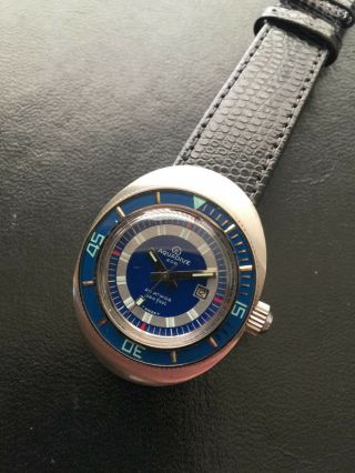 Rare Vintage Aquadive 200 Blue Dial & Bezel Dive watch 2