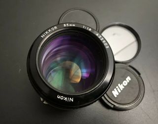 Nikon Nikkor 85mm 1:1.  8 1.  8/85 F/1.  8 Ai Vtg Portrait Prime Lens