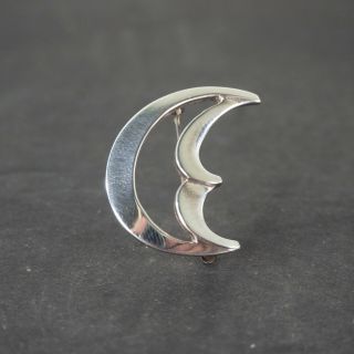 Tiffany And Co.  Picasso Sterling Silver Crescent Brooch