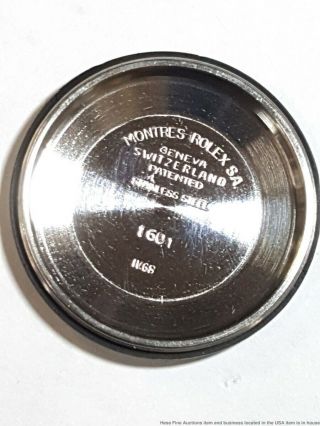 Vintage Mens Rolex Datejust 1968 18k Gold SS 1601 Gilt Pie Pan Dial Watch 3