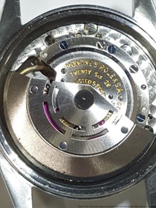 Vintage Mens Rolex Datejust 1968 18k Gold SS 1601 Gilt Pie Pan Dial Watch 4