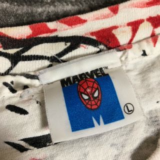 Vintage 90s Marvel T Shirt Size Medium Spider Man Stan Lee All Over Print Thor 2