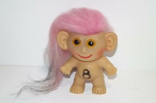 Very Rare 1964 L Khem Pink Hair 8 Moon Goon Troll Doll 3 "