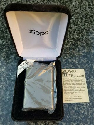 ZIPPO,  SOLID TITANIUM 2001 ( (EXTREMELY RARE)) 8