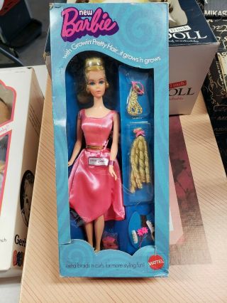 Nrfb Mib 1970 Vintage Barbie With Growin Pretty Hair Gorgeous