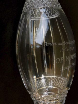 Joe Norris Crystal Bowling Pin Award Trophy American Bowling Congress Hall Fame 6