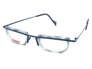 Theo Vincent Titanium Blue Aqua Eyeglasses Frames Belgium Vintage