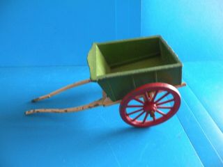 Antique Britains England Lead Toy Figure Cart For Horse Wheelbarrow Soldier C3