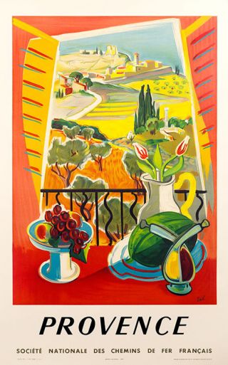 Provence By Tal On Linen On Linen Vintage French Poster