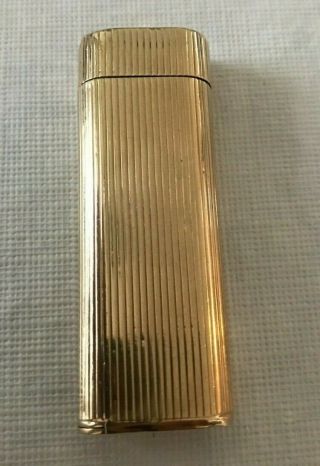 Rare Vintage Authentic Cartier Solid 14k Gold Cigarette Lighter