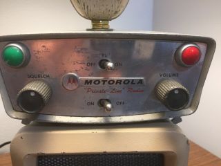 Vintage Motorola Radio Police Lamp Adam 12 Theme Designed Early Private Line