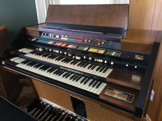 Vtg Hammond Organ Model 2307m W/ Leslie 720 Speaker 3