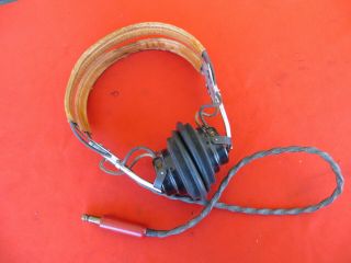 Vintage Shure Bros Military Radio Headset Wwii Era Anb - H - I 1489
