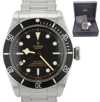 Unworn Tudor Heritage Black Bay 79230n Stainless Steel Black 41mm Dive Watch