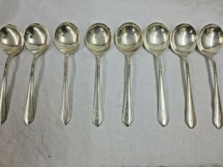 8 Towle Sterling Silver " Chased Diana " Cream Soup Spoon - 6 3/8 " 240 Grams Scrap