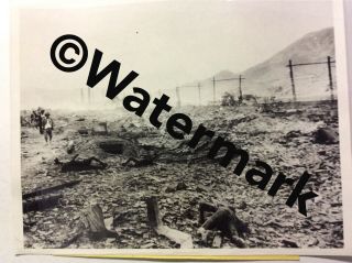 Press Photo,  Nagasaki,  Death And Devistation After Atomic Bombing