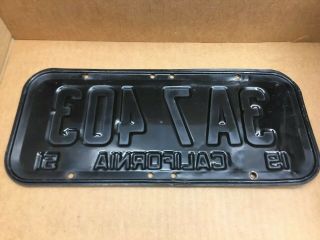 RARE PAIR 1951 DMV CLEAR (CALIFORNIA) 3A7403 LICENSE PLATE - VINTAGE - 4