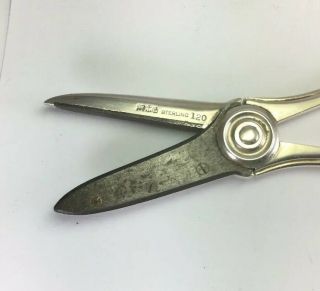 Antique Victorian c1880 Gorham Sterling Silver Scissors Shears Sz 6.  25”L M36 97g 4
