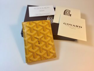 Goyard Yellow St.  Marc Cardholder Wallet W Box Rare