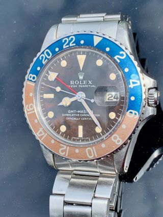 Vintage Rolex 1675 GMT Master TROPICAL DIAL Box and Papers 2