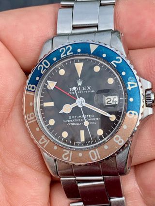 Vintage Rolex 1675 GMT Master TROPICAL DIAL Box and Papers 6