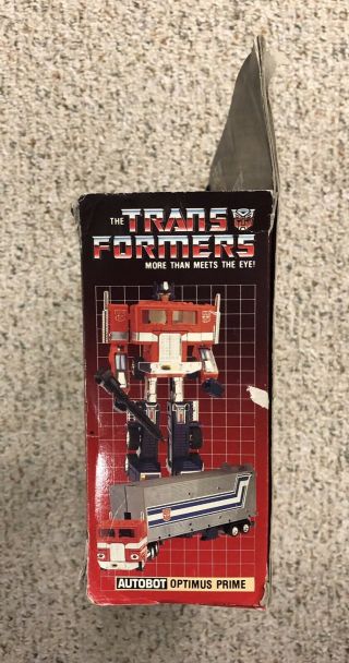 Vintage G1 Transformers Optimus Prime Canadian Box 6