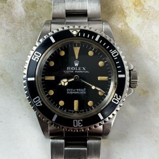 Vintage Rolex Submariner Dive Wristwatch Ref.  5513 Meters First 1968 Nr