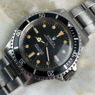 Vintage Rolex Submariner Dive Wristwatch Ref.  5513 Meters First 1968 NR 2