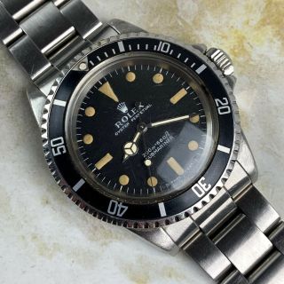 Vintage Rolex Submariner Dive Wristwatch Ref.  5513 Meters First 1968 NR 3