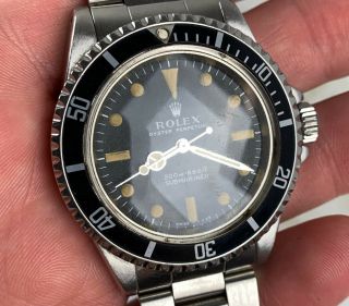 Vintage Rolex Submariner Dive Wristwatch Ref.  5513 Meters First 1968 NR 4