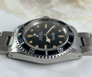 Vintage Rolex Submariner Dive Wristwatch Ref.  5513 Meters First 1968 NR 6