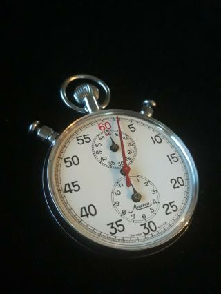 Vintage Minerva Rattrapante Split - seconds Stopwatch 2