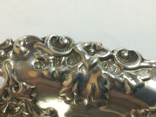 Antique Solid Silver Art Nouveau Nut Candy Pin Bon Bon Dishes.  1898. 7