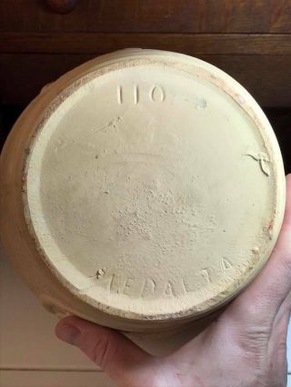 Rare 1920’s Medalta Pottery Indian Vase Made in Medicine Hat Alberta Canada. 11