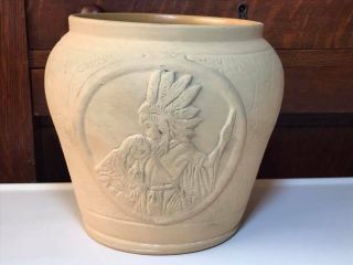 Rare 1920’s Medalta Pottery Indian Vase Made in Medicine Hat Alberta Canada. 2