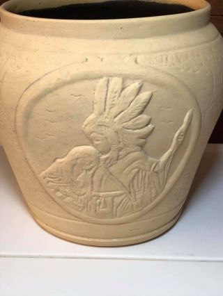 Rare 1920’s Medalta Pottery Indian Vase Made in Medicine Hat Alberta Canada. 4