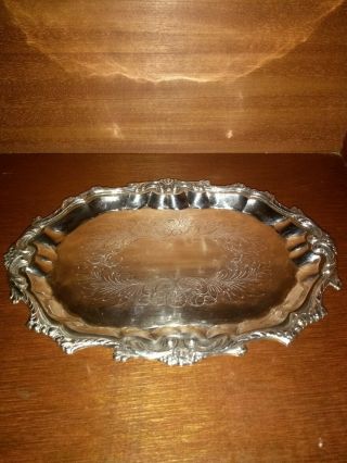 Vintage Solid Sterling Silver Reticulated Dish - 175.  7 Grams