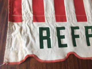 Rare Drink Coca Cola Refreshment Center Canvas Awning Store Sign Vintage 1940’s 3