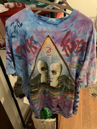 Vintage 1994 Pink Floyd The Division Bell Shirt Single Stitch Tie Dye Xl