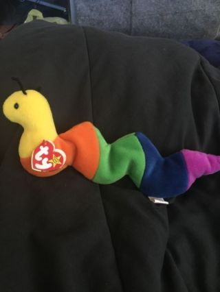 Vintage Beanie Babies Inch The Worm