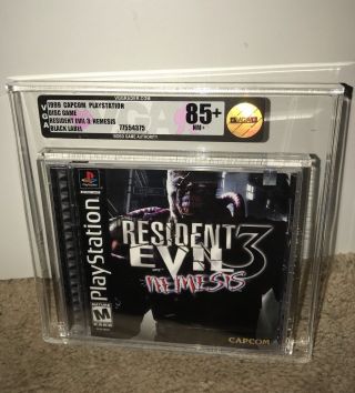 Resident Evil 3: Nemesis VGA 85,  GOLD & RARE Sony PS1 BLACK LABEL CLASSIC 3
