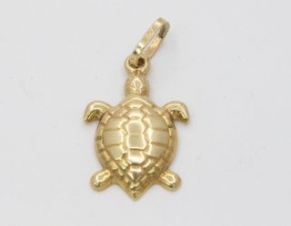 Vintage 14k Gold Sea Turtle Charm Pendant