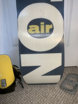 Burton Craig Kelly 1989 Mystery Air Vintage Snowboard W/Cant Plate And Bindings 5