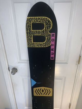 Burton Craig Kelly 1989 Mystery Air Vintage Snowboard W/Cant Plate And Bindings 6