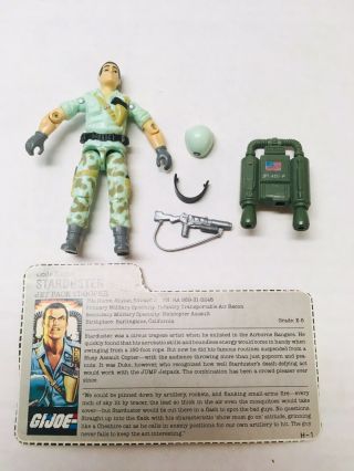 Vintage Gi Joe Mail Away Starduster Rare Authentic Minty 100 Complete